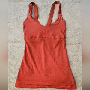 Lole Athletic Tank Top Women’s  Orange Racerback 4-Way Stretch Moist. Size M